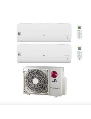 Climatizzatore Condizionatore LG Dual Split Inverter Serie Libero Smart 9+12 con MU2RW17 R-32 Wi-Fi Integrato