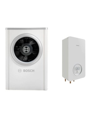 Bosch Compress 7000i AW 13s - M, pompa di calore aria/acqua reversibile monofase con unità e bollitore AWM 13-17 integrato