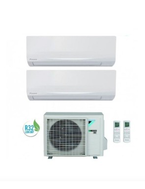 Condizionatore Climatizzatore Daikin Dual Split Inverter Serie Siesta R-32 9000+12000 BTU Con 2AMXF40A Wi-Fi Optional 12+12